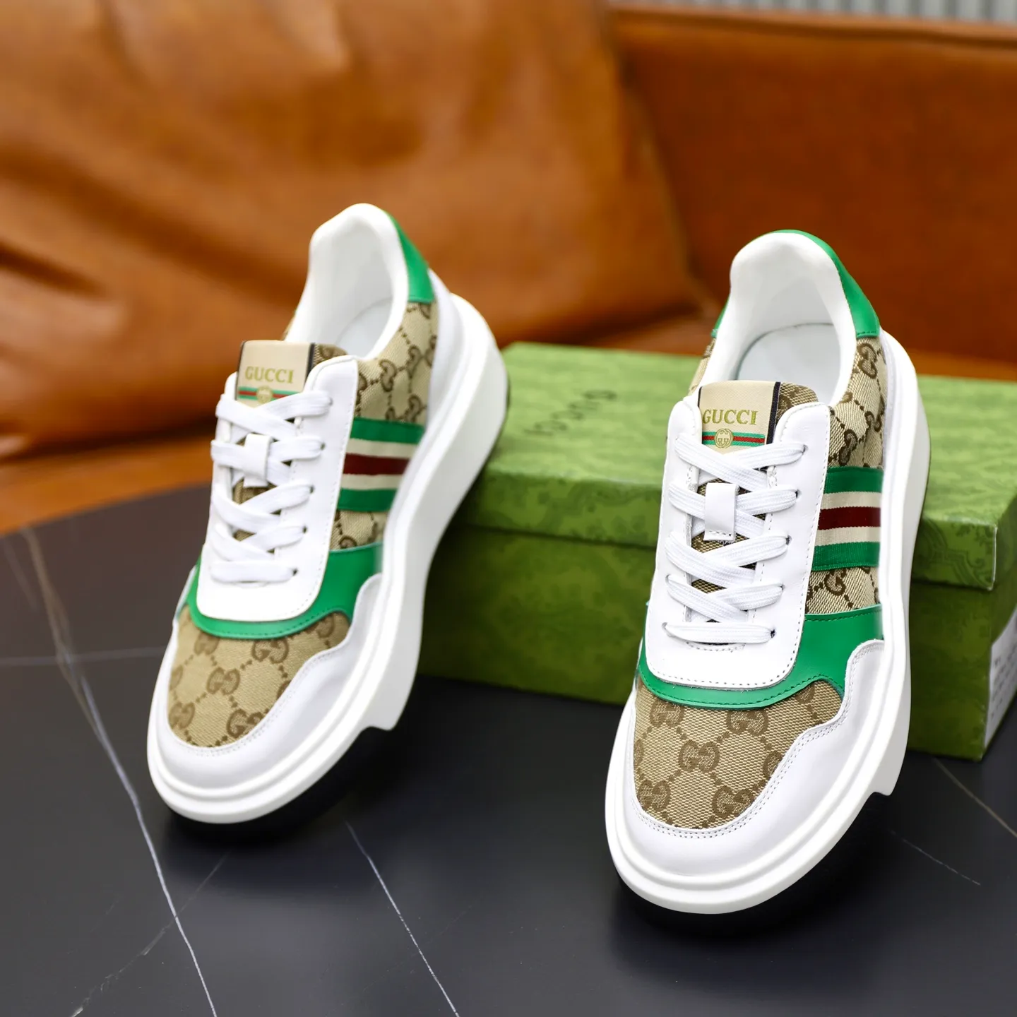 Ex-factory price: 462💰🙅‍♂️🙅‍♂️🙅‍♂️ Brand: GUCCI Standard code: 38-44 (45 customized) Grade: Same as the official website Material: Original cowhide material stitching Comfortable sheepskin lining Lightweight and wear-resistant sports outsole Style category: Men's fashionable casual shoes Running sneakers Distinguished luxury brand elements Top luxury Color: actual picture color